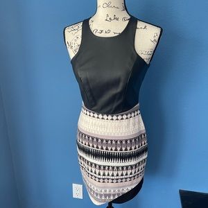 BCBG Black & Tan Dress